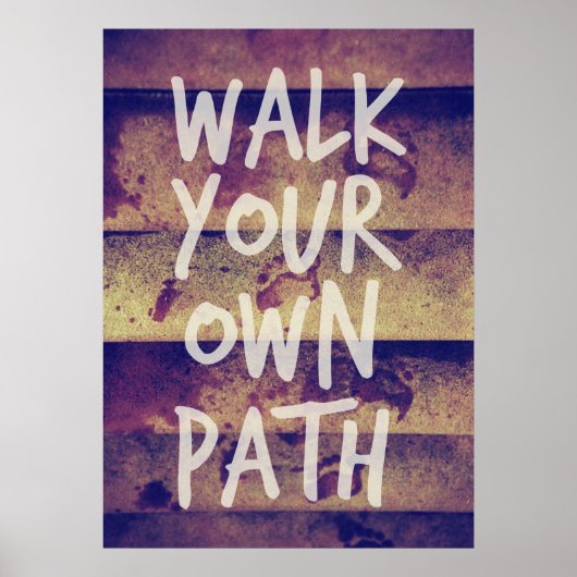 Loop je eigen pad poster (Voorkant)