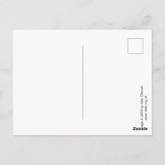 Loop langs de rivier briefkaart (Achterkant)