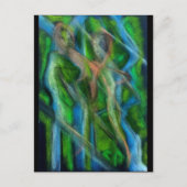 Loop langs de rivier briefkaart (Voorkant)