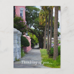 Loop langs Rainbow Row en denk aan je Briefkaart