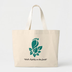 Loop Licht over de Aarde Grote Tote Bag