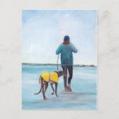 Loop mee met mijn Briefkaart voor de Greyhound Dog (Voorkant)