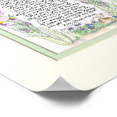 Loop met mij mama Waterverf gepersonaliseerd Poster (Hoek)