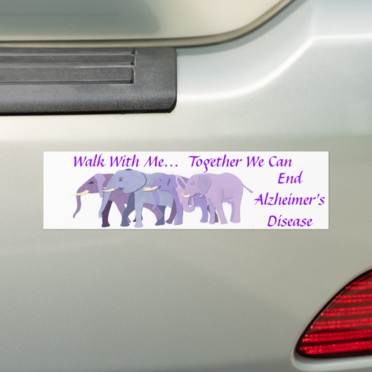 Loop met mij mee bumpersticker (Op auto)