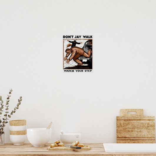 Loop niet enkel uw stapWPA letten op Poster (Keuken)