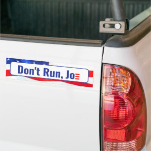 Loop niet, Joe Quote op vlag Bumpersticker