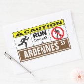 Loop niet op Ardennes sticker (Envelop)