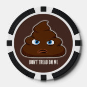 Loop niet op me, poep poker chips (Voorkant)