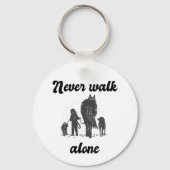 Loop nooit alleen - Russisch Dierenvriend Sleutelhanger (Voorkant)