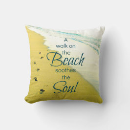 Loop op de Beach Pillow Kussen