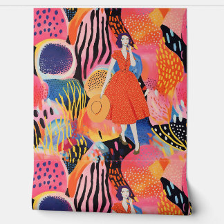 Loop op de Wild Side Wallpaper Behang