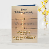 Loop op op de beach Happy Retirement Kaart (Gele Bloem)