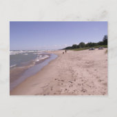 Loop op op het strand briefkaart (Voorkant)