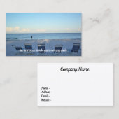 Loop op op het Visitekaartje van de Beach (Voorkant / Achterkant)