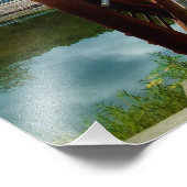 loop over de brug foto afdruk (Hoek)