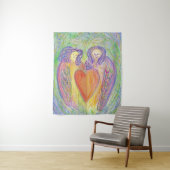 Loop van Kind Guardian Angel Tapestry Wall Art Dec Wandkleed (In situ)