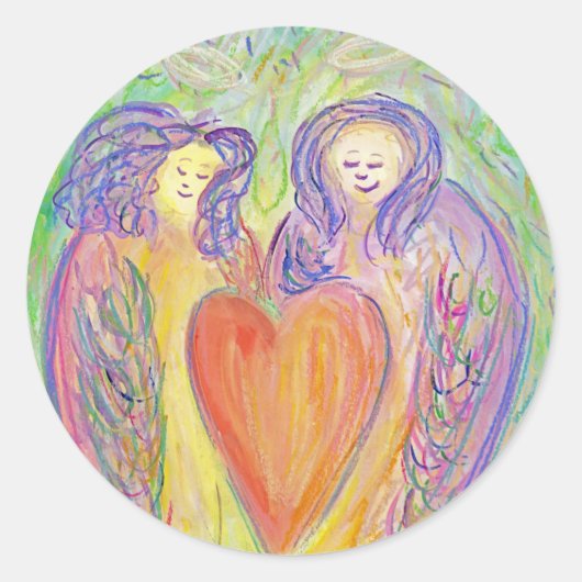 Loop van Kindness Guardian Angels Art Sticker Deca (Voorkant)
