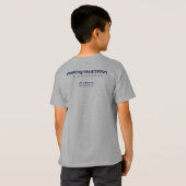 Loop voor de wereld T-shirt - Boys Donker Grijs (Achterkant volledig)