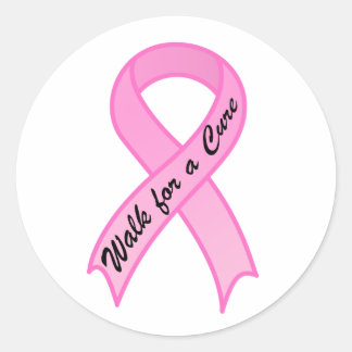 Loop voor een Cure Pink Ribbon Sticker