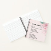 Loop weg - Moed empowerment gedicht Poster Notitieboek (Binnen)