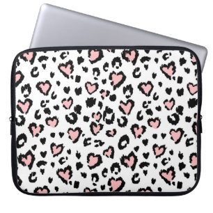 Loopard of jaguar naadloos patroon, getextureerde  laptop sleeve