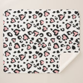 Loopard of jaguar naadloos patroon, getextureerde  sherpa deken (Voorkant (horizontaal))