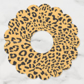 Loopard Texture Wijnglaslabel (Achterkant)