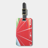 Loopbaan en veld bagagelabel (Voorkant verticaal)