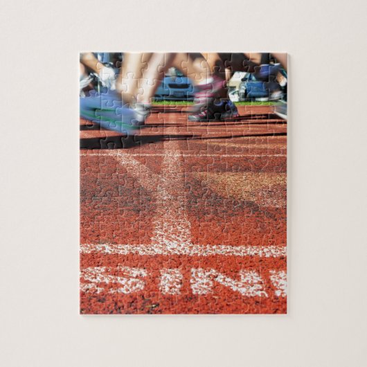 Loopbaan en veld legpuzzel (Verticaal)