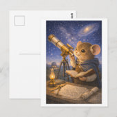 Loopbaan Muis als Astronoom Briefkaart (Voorkant / Achterkant)