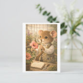 Loopbaan Muis als Botanicus Briefkaart (Staand voorkant)
