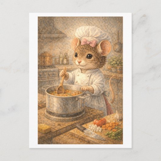 Loopbaan Muis als Chef Briefkaart (Voorkant)