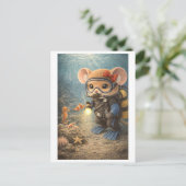 Loopbaan Muis als duiker Briefkaart (Staand voorkant)