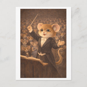 Loopbaan Muis als Orkestdirigent Briefkaart