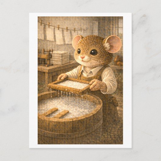 Loopbaan Muis als Papiermaker Briefkaart (Voorkant)