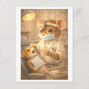 Loopbaan Muis als Tandarts Briefkaart