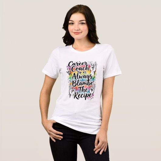 Loopbaancoach – Grappige "Coach Tip" Tri-Blend Shirt (Voorkant volledig)