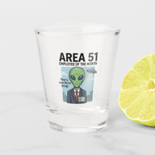 Loopbaandoelen: Area 51 "Werkneemer van de Maand" Shot Glas