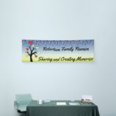 Loopende gezinshereniging spandoek (Beurs)