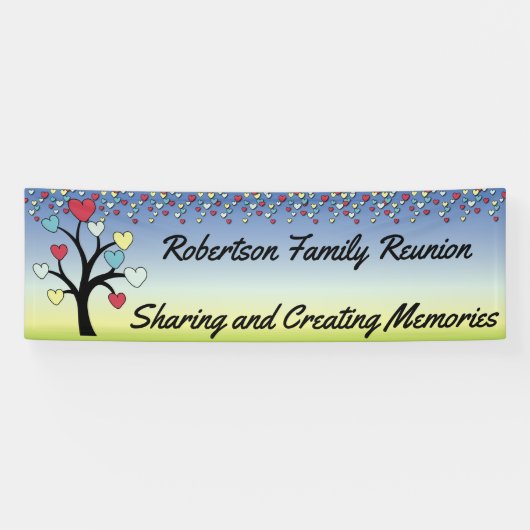 Loopende gezinshereniging spandoek (Horizontaal)