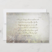 Loopende Memory Golden Butterfly Memorial Invite Kaart (Achterkant)