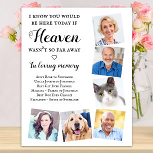 Loopgeheugen 6 Foto Heaven Wedding Memorial Poster