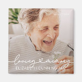 Loopgeheugen Modern Elegant Heart Photo Memorial Magneet (Voorkant)