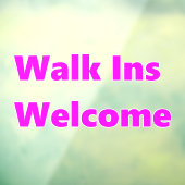Loopings Welkom Roze Wit Raamsticker (Vel 3)