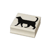 loopkat-silhouet 	rubberstempel (Stempel)