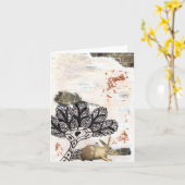 loopkonijn kaart (Gele Bloem)