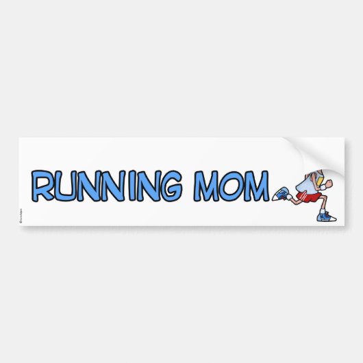 loopmoeder bumpersticker (Voorkant)