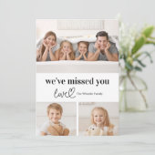 Loopnota EDITABLE COLOR Holiday-fotokaart Feestdagenkaart (Staand voorkant)