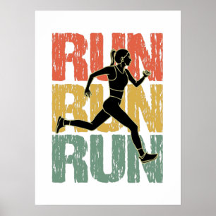 Looppas - runner Girl Poster