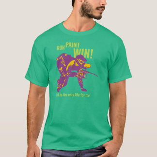 Looppas… Verf… Win! De T-shirt van Paintball